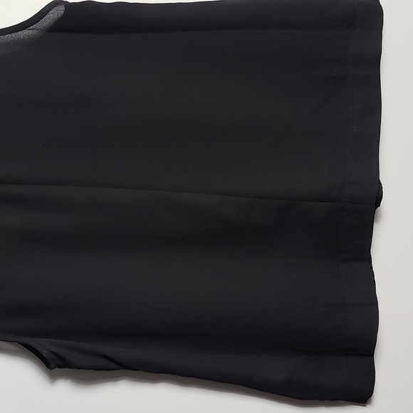 BANANA REPUBLIC NWT Lined Lace Sleeveless Tank Top in Black Size Petite Small - Picture 10 of 14